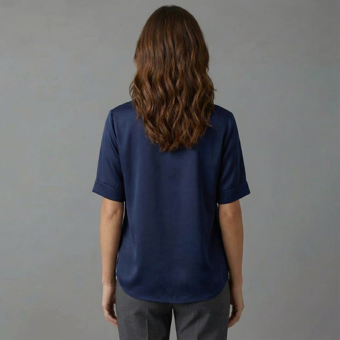 Arden Silky V-Neck Blouse