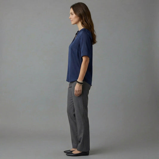 Arden Silky V-Neck Blouse