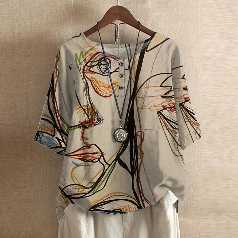 Henrietta | Floral Vintage Blouse for Women