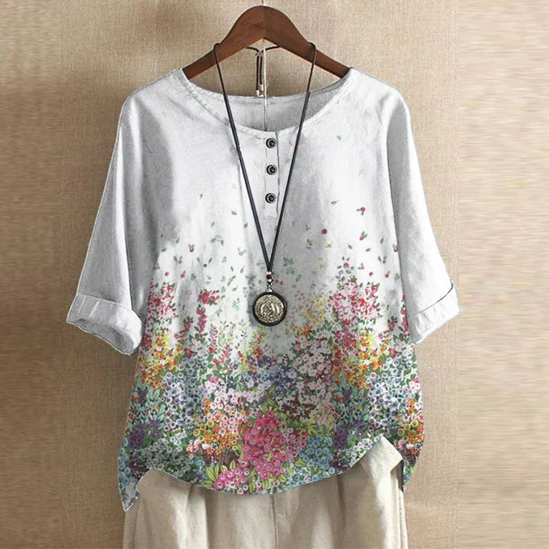 Henrietta | Floral Vintage Blouse for Women