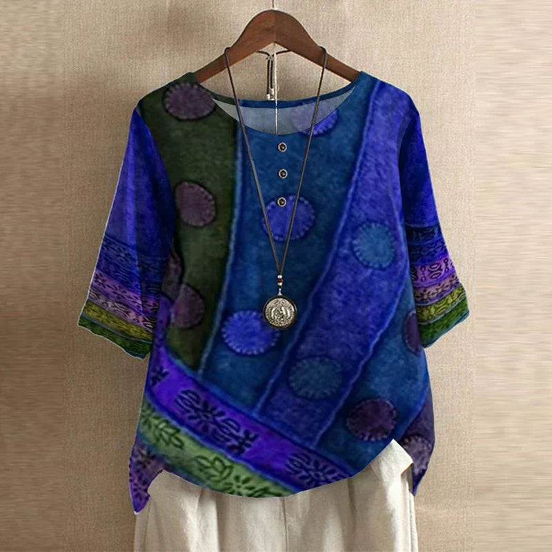 Henrietta | Floral Vintage Blouse for Women