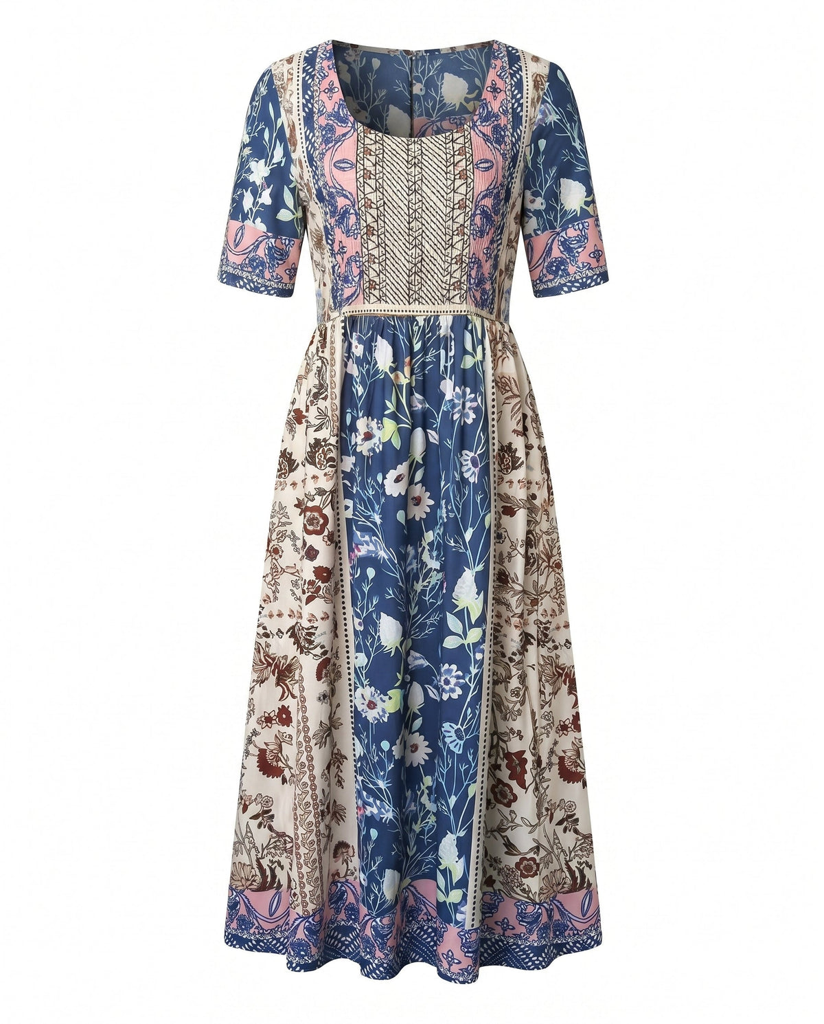 Alaia | Boho Print A-Line Midi Dress for Women